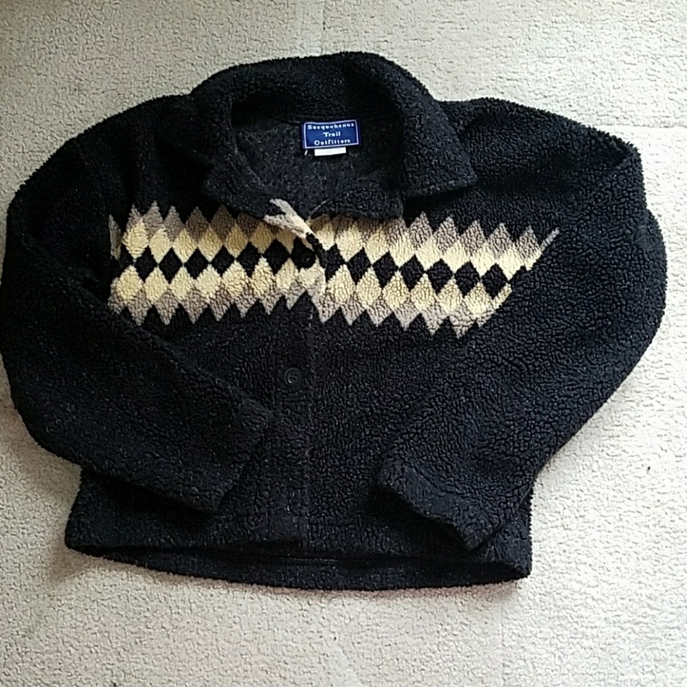 Susquehanna Trail Black & tan Light fleece jacket